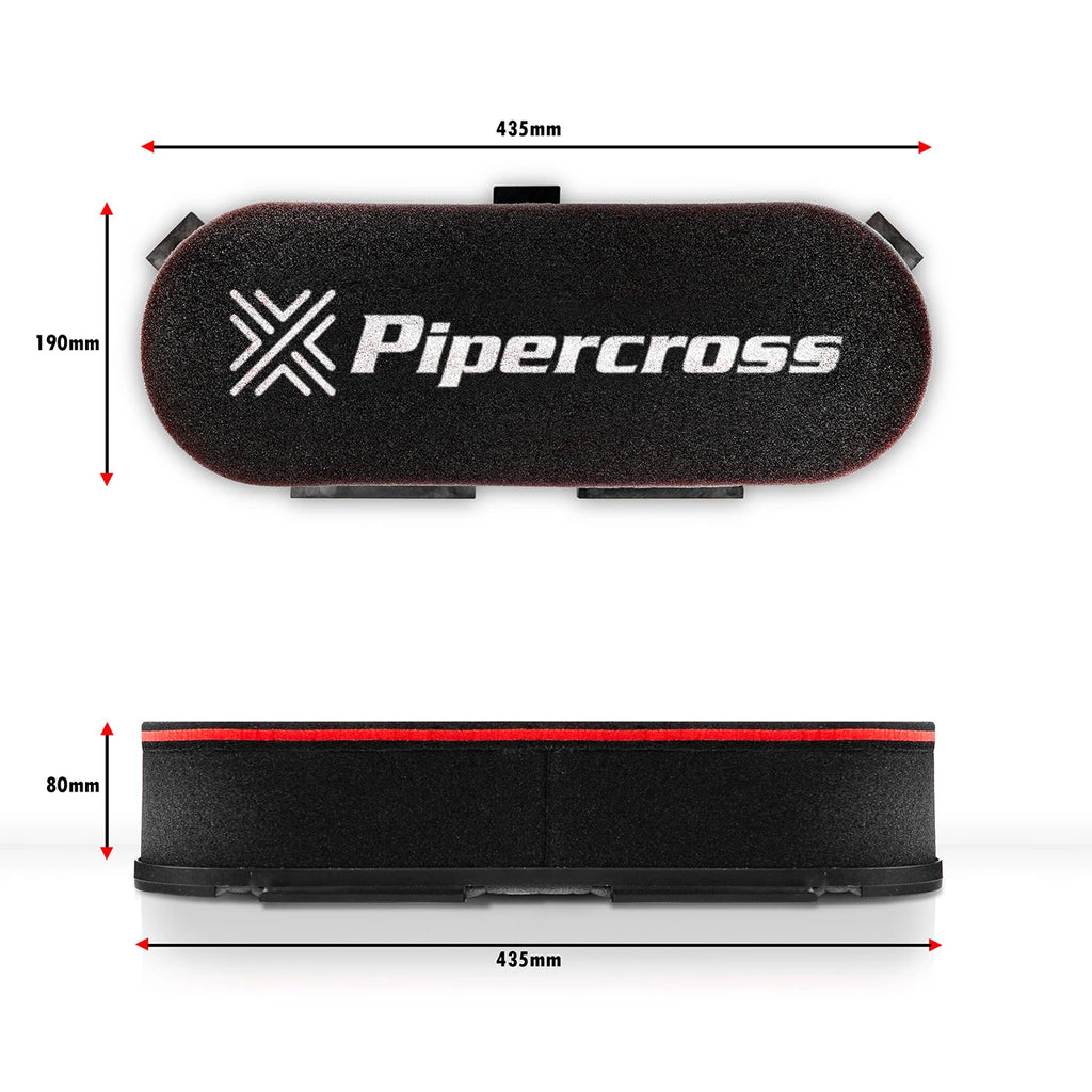 Pipercross PXC600 Air Filter Box Style 80mm High