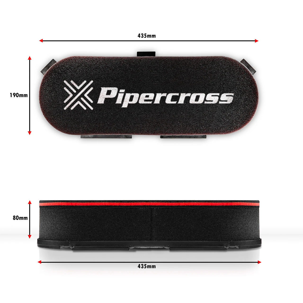Pipercross PXC600 Air Filter Box Style 80mm High