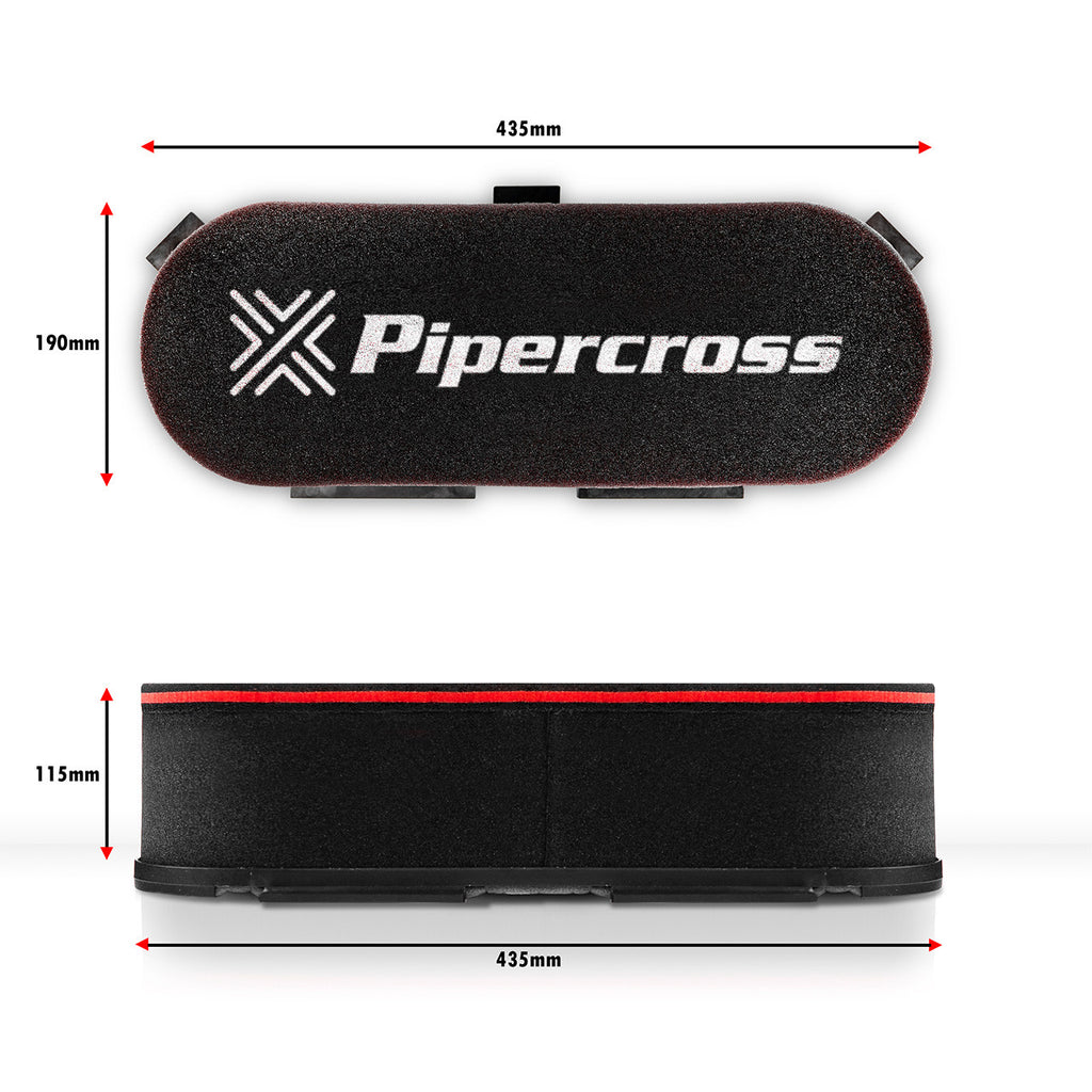 Pipercross PXC600 Air Filter Box Style 115mm High