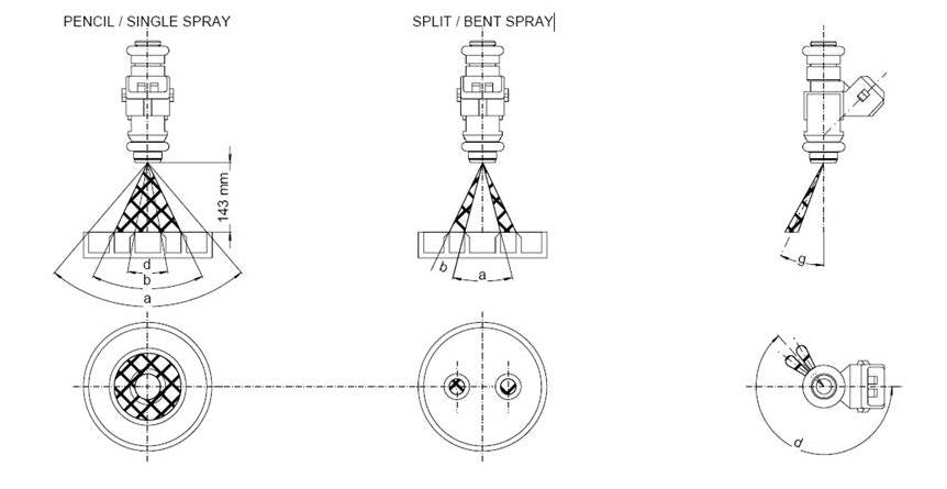 Pico Style Fuel Injector 158cc/min Pencil Stream IWP023C