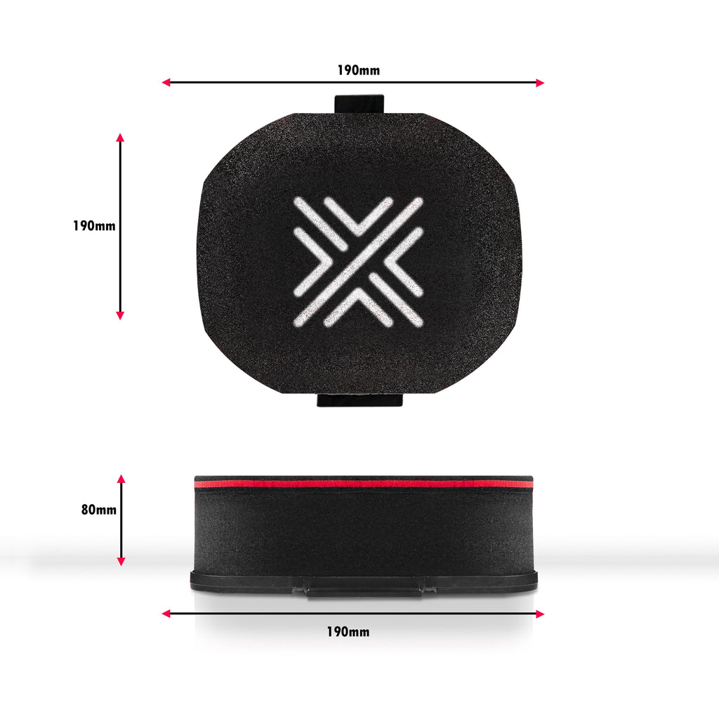 Pipercross PX300 Air Filter Box Style 80mm High